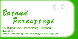 botond peresztegi business card